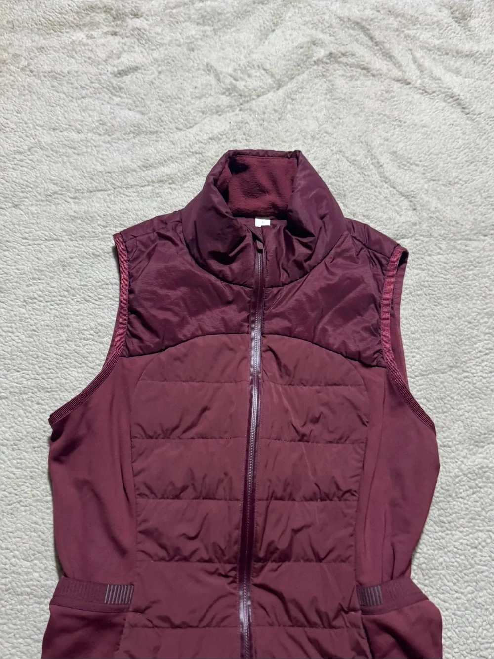 Lululemon Jacket Womens 6 Down For It All Vest Full Zip Grey Goose Down Pockets